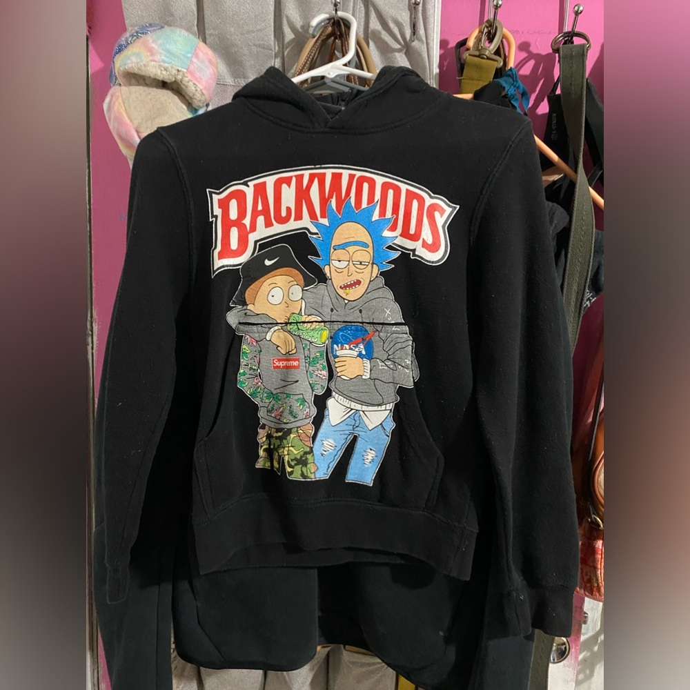 Rick and Morty hoodie, has some flaws.